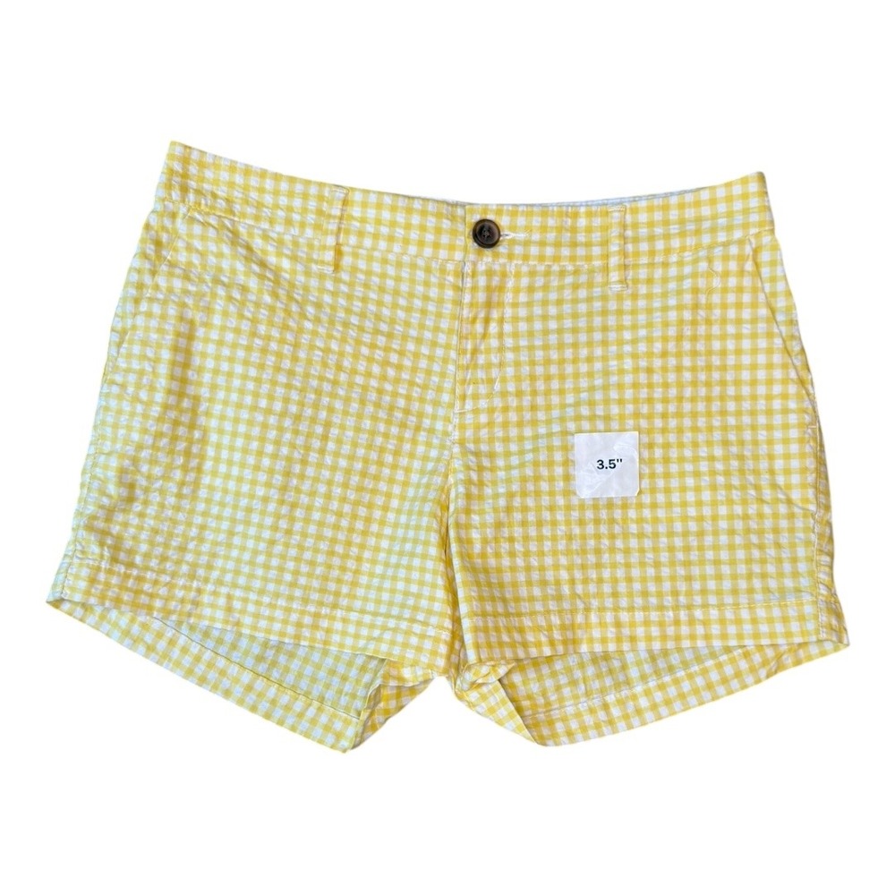 Old Navy Everyday Shorts Yellow Gingham Casual Summer Cute Size 2 NWT